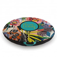 Coussin De Sol Flowers Luxury Noir en Tunisie