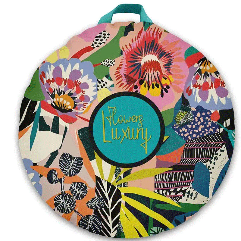 Coussin De Sol Flowers Luxury Noir en Tunisie