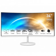 Ecran MSI Pro Curved MP341CQW 34" WQHD IPS 100Hz Blanc en Tunisie