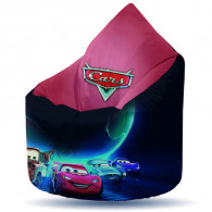 Pouf Poire Hydrofuge S Speed Cars Bleu