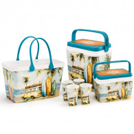 Pack Sunshine Sofpince 2x Glacière +  Gobelets + Couffin Marron EN Tunisie
