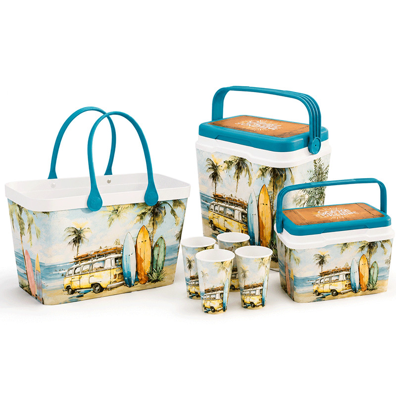 Pack Sunshine Sofpince 2x Glacière +  Gobelets + Couffin Marron EN Tunisie