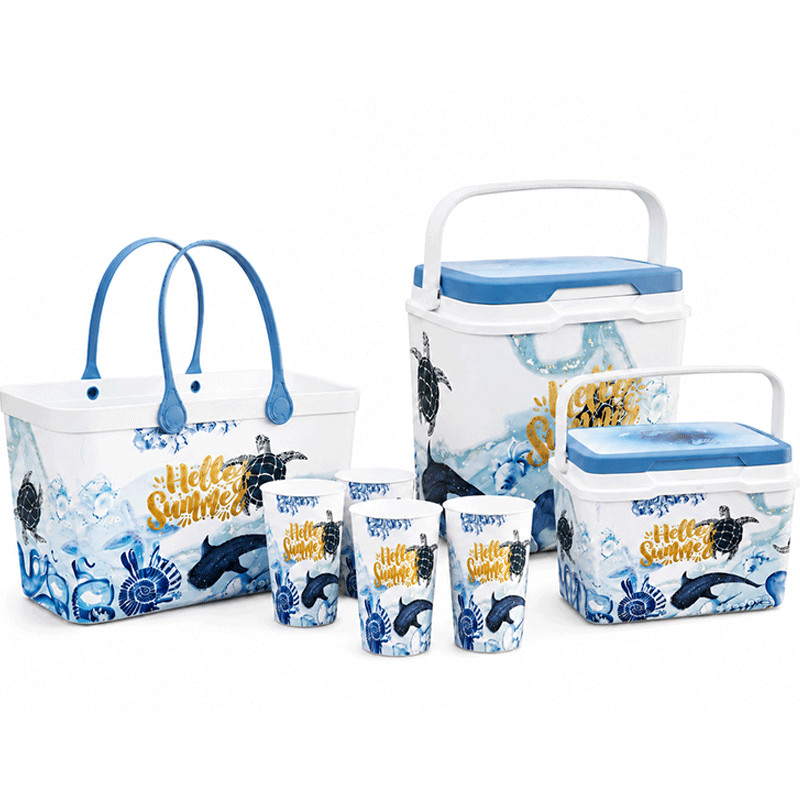 Pack Summer Sofpince 2x Glacière +  Gobelets + Couffin Bleu en Tunisie
