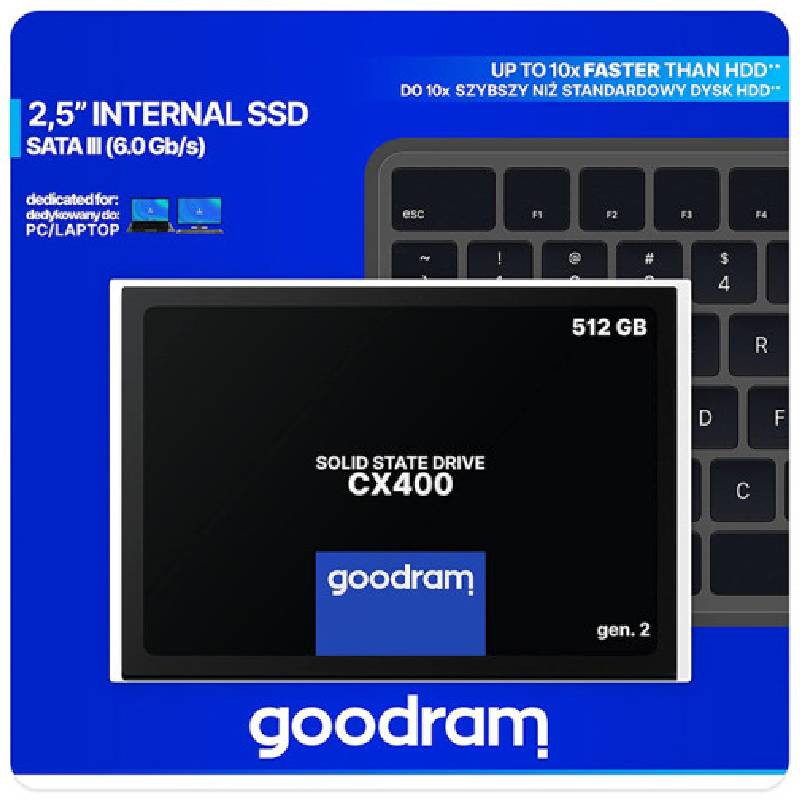 Disque Dur SSD Interne Goodram CX400 512 Go SATA III  En Tunisie