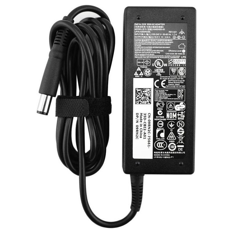 Chargeur Pc Portable Dell 19.5V 3,34A 65W Original Noir en Tunisie