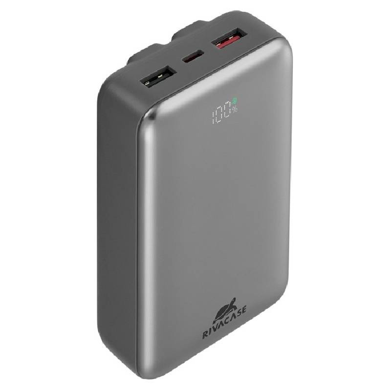 Power Bank Rivacase VA2612 20 000 mAh 30W Gris En Tunisie