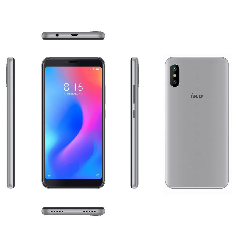 Téléphone Portable IKU Y3 / 3G / 16 Go / Double SIM - Gris