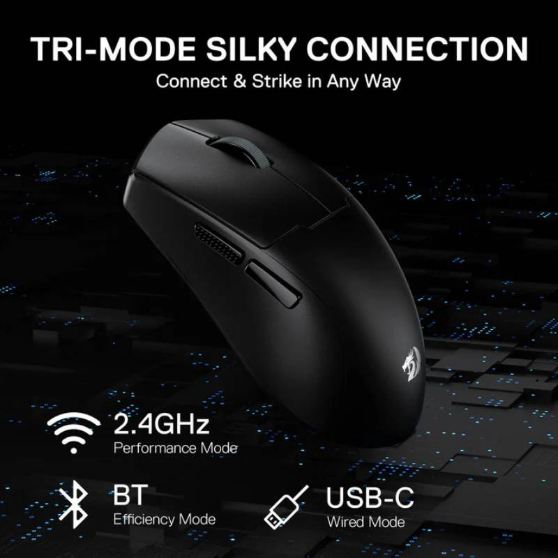 Souris Gamer Sans fil Redragon K1ng M918 Max Pro Noir  En Tunisie