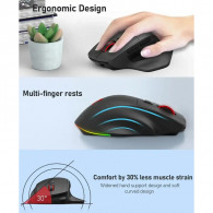 Souris Gaming Sans fil Redragon BM2995 Rechargeable RGB Noir EN Tunisie