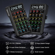 Pavé numérique Sans Fil Redragon K733 Cove RGB Noir en Tunisie