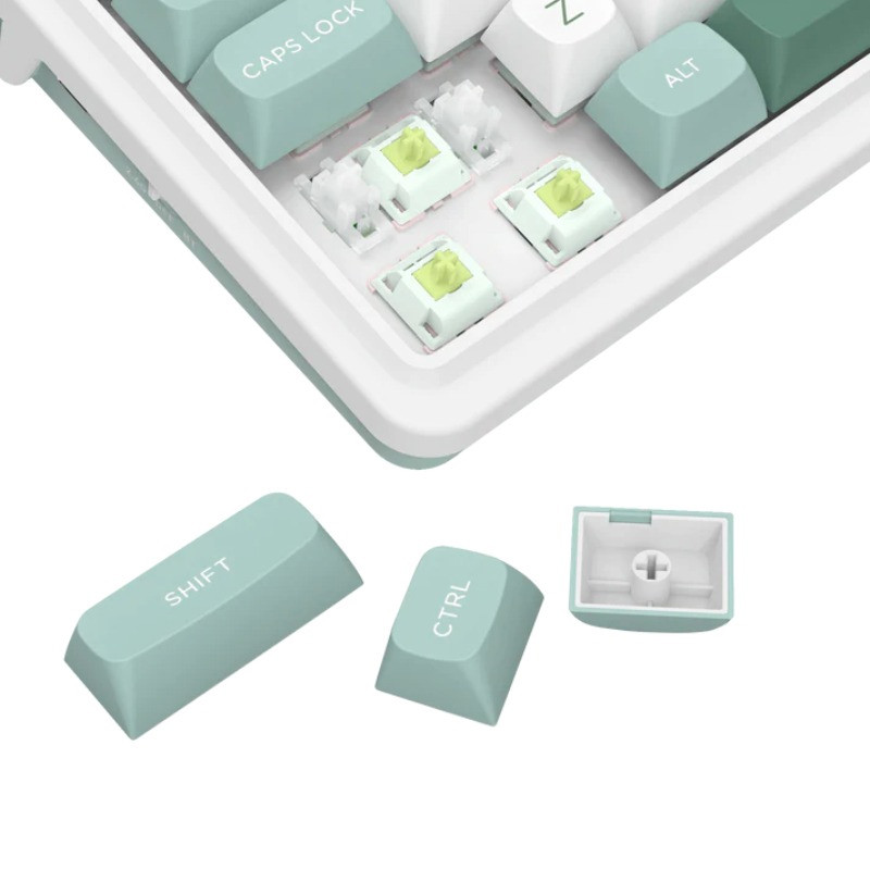 Clavier Gamer Mécanique Redragon K719 Galatin Pro RGB Blanc & Vert en Tunisie