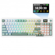 Clavier Gamer Mécanique Redragon K719 Galatin Pro RGB Blanc & Vert en Tunisie