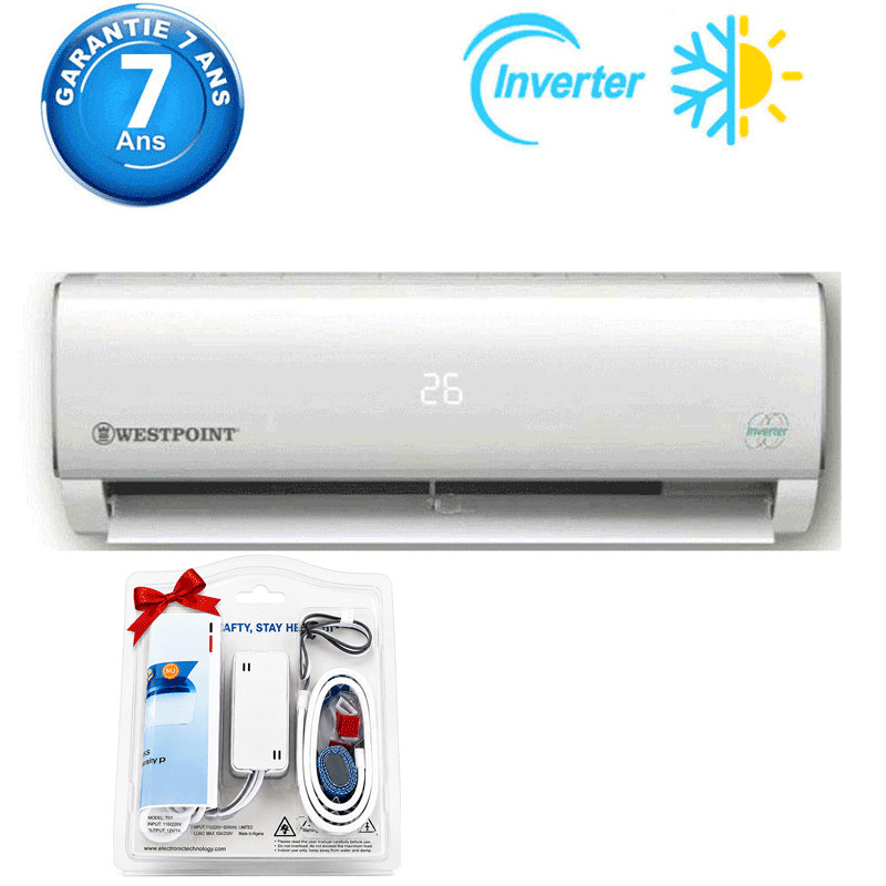 Climatiseur Westpoint Inverter 12000 BTU Chaud & Froid Blanc