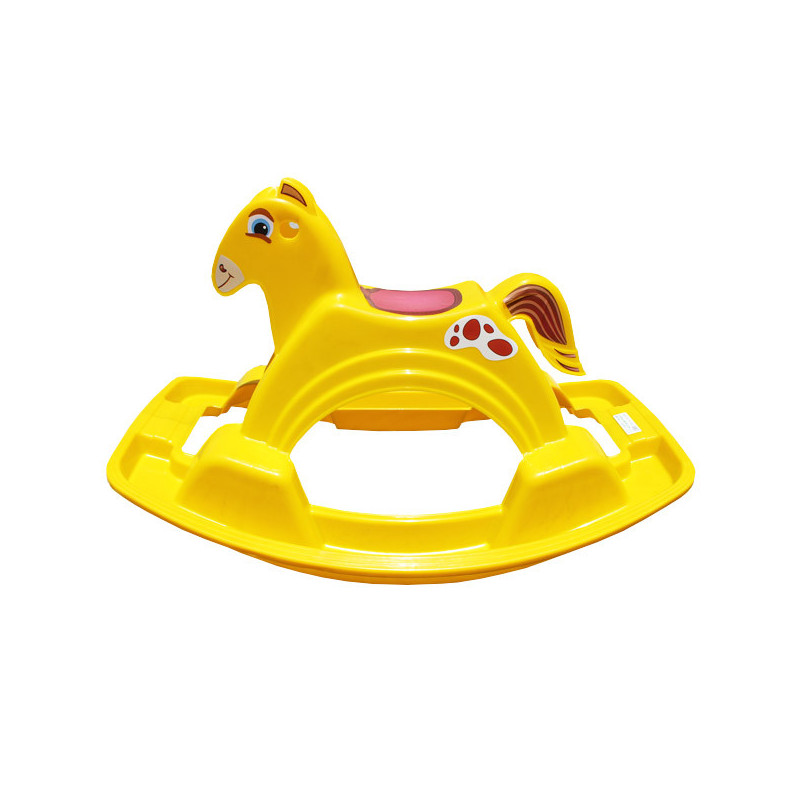 Cheval "SESAME" Pour enfant en Couleur vert - rouge - jaune - bleu