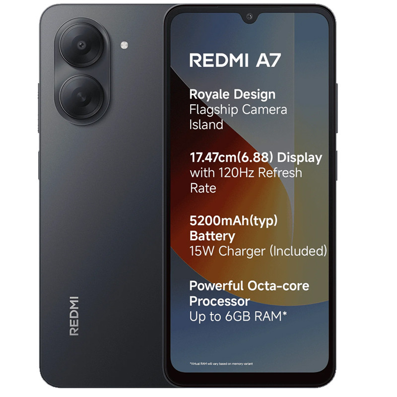 Smartphone Xiaomi Redmi A7 3Go 64Go Noir