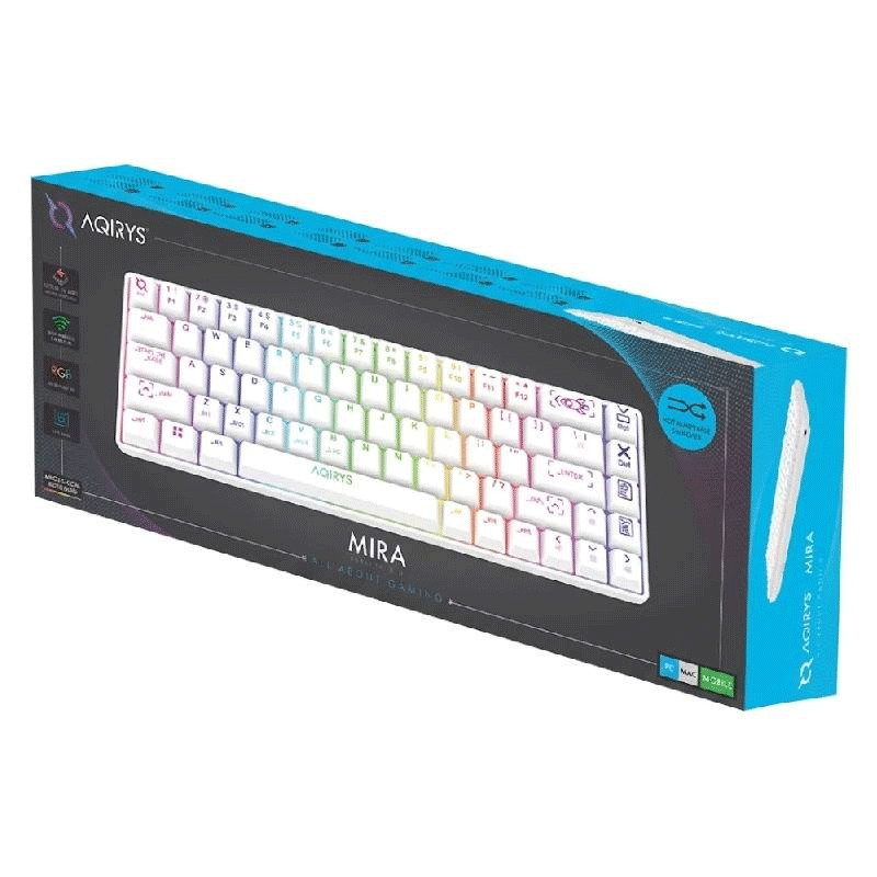 Clavier Gamer Mécanique Aqirys Mira 2.0 Blanc en Tunisie