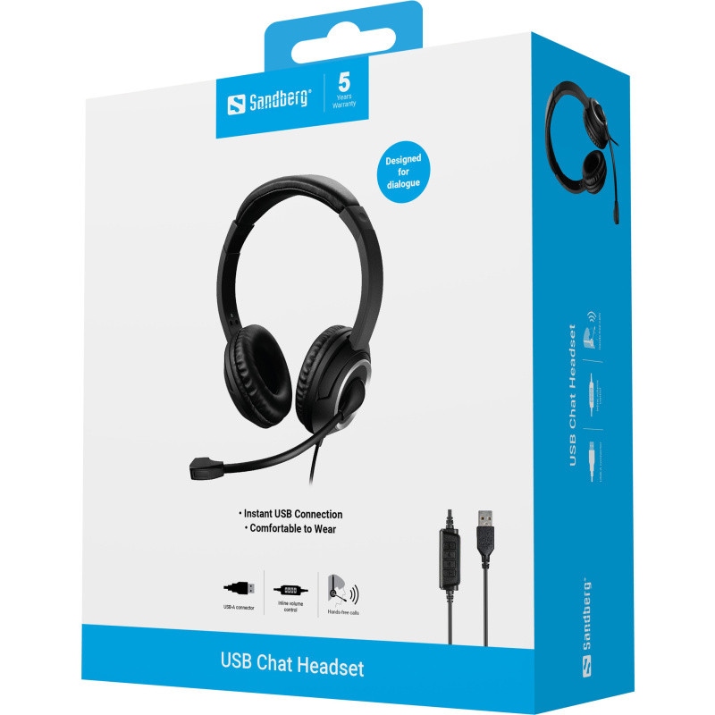 Micro Casque Sandberg 126-16 USB Noir en Tunisie