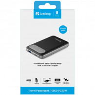 Power Bank Sandberg 421-16 10000 mAh 22.5 W Noir en Tunisie