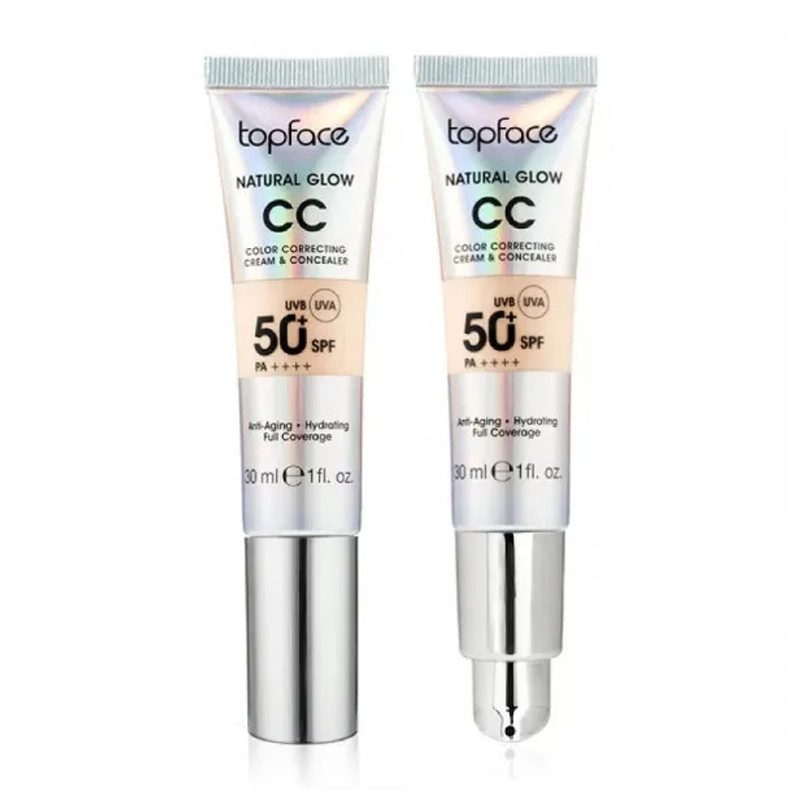 Topface CC Crème Et Concealer Natural Glow SPF 50+ N°004 En Tunisie
