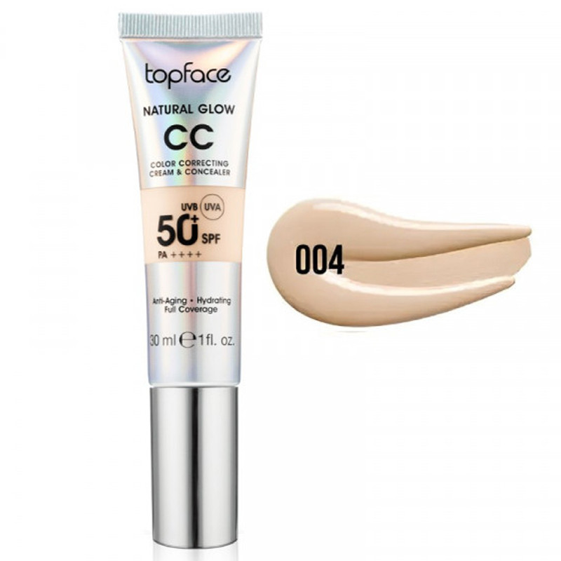 Topface CC Crème Et Concealer Natural Glow SPF 50+ N°004 En Tunisie