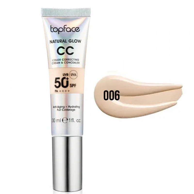 Topface CC Crème Et Concealer Natural Glow SPF 50+ N°006 En Tunisie