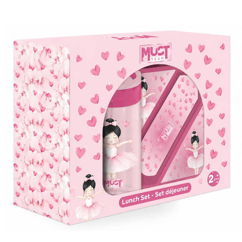 Kit Lunch Box Et Bouteille D'eau Must Team Ballerine Rose En Tunisie