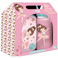 Kit Lunch Box Et Bouteille D'eau Must Team Life is Better Rose en Tunisie
