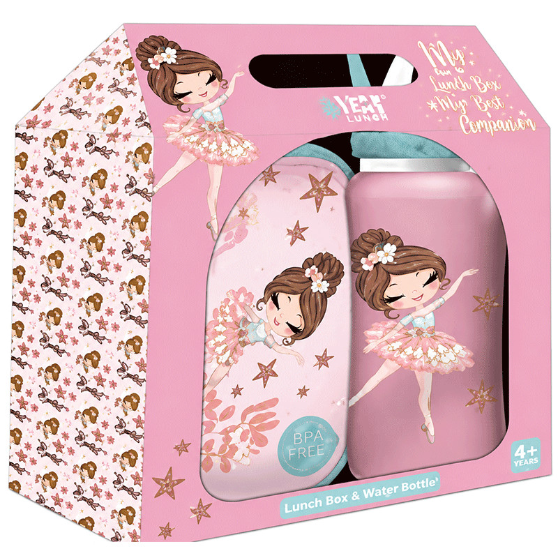 Kit Lunch Box Et Bouteille D'eau Must Team Life is Better Rose en Tunisie