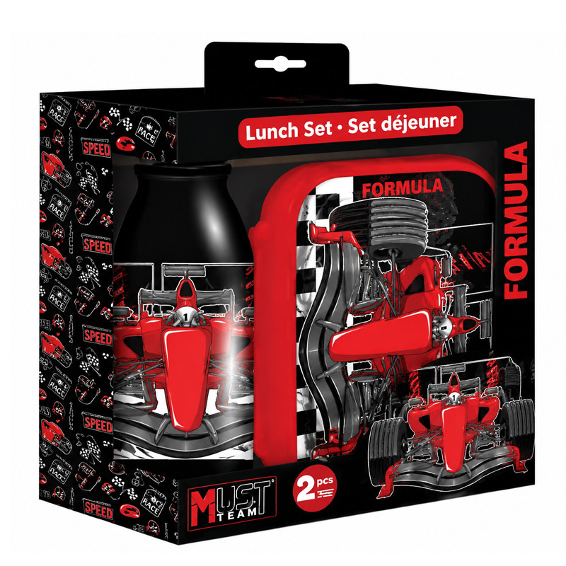 Kit Lunch Box Et Bouteille D'eau Must Team Formula Noir En Tunisie