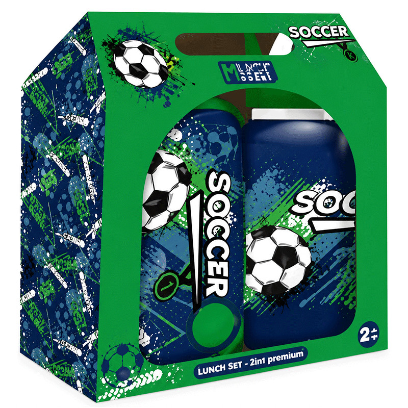 Kit Lunch Box Et Bouteille D'eau Must Team Soccer Vert en Tunisie
