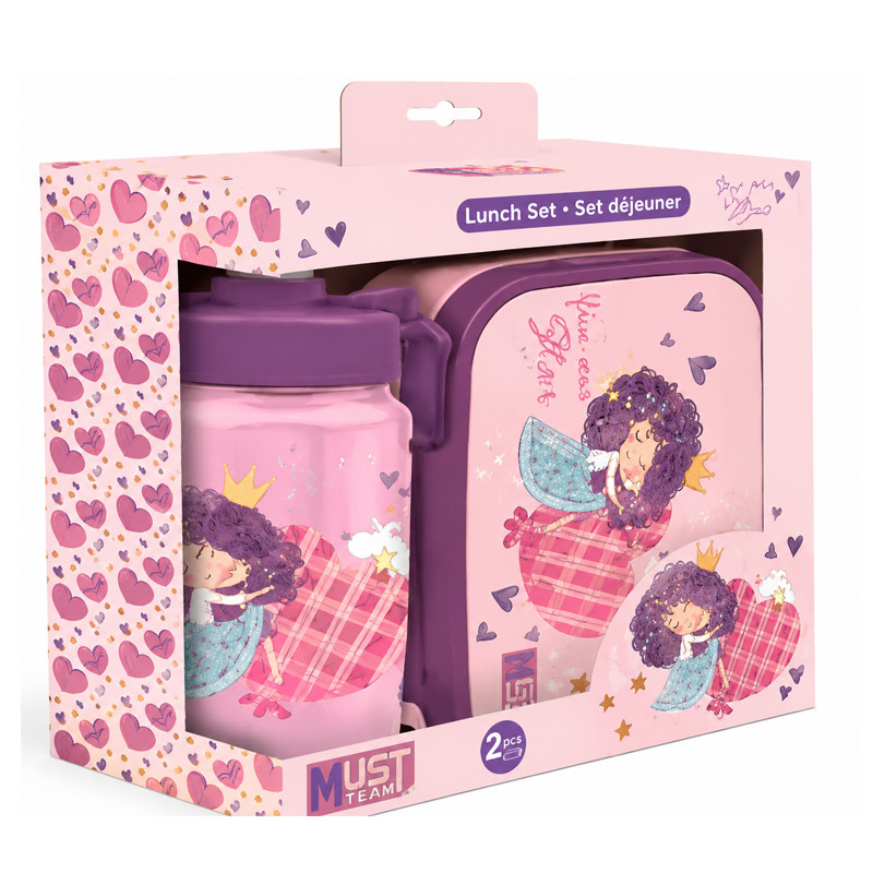 Kit Lunch Box Et Bouteille D'eau Must Team Star Violet En Tunisie