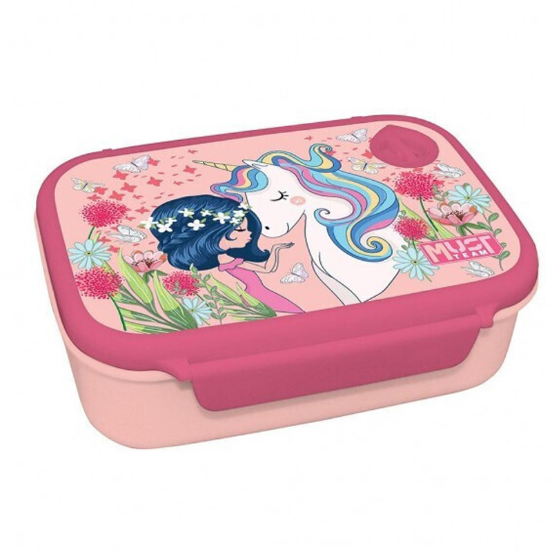 Kit Lunch Box Et Bouteille D'eau Must Team Unicorn Rose En Tunisie