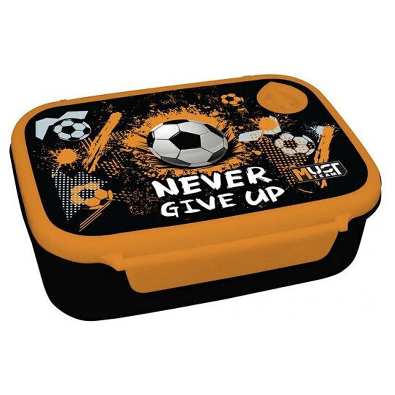 Kit Lunch Box Et Bouteille D'eau Must Team Never Give Up Noir