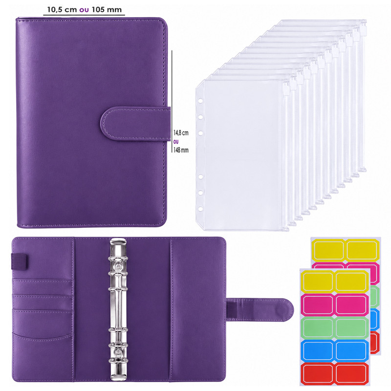 Classeur de Budget A6 + Enveloppe Violet En Tunsiie