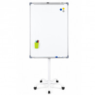 Tableau Magnétique Avec Support Mobile 70x100Cm Blanc