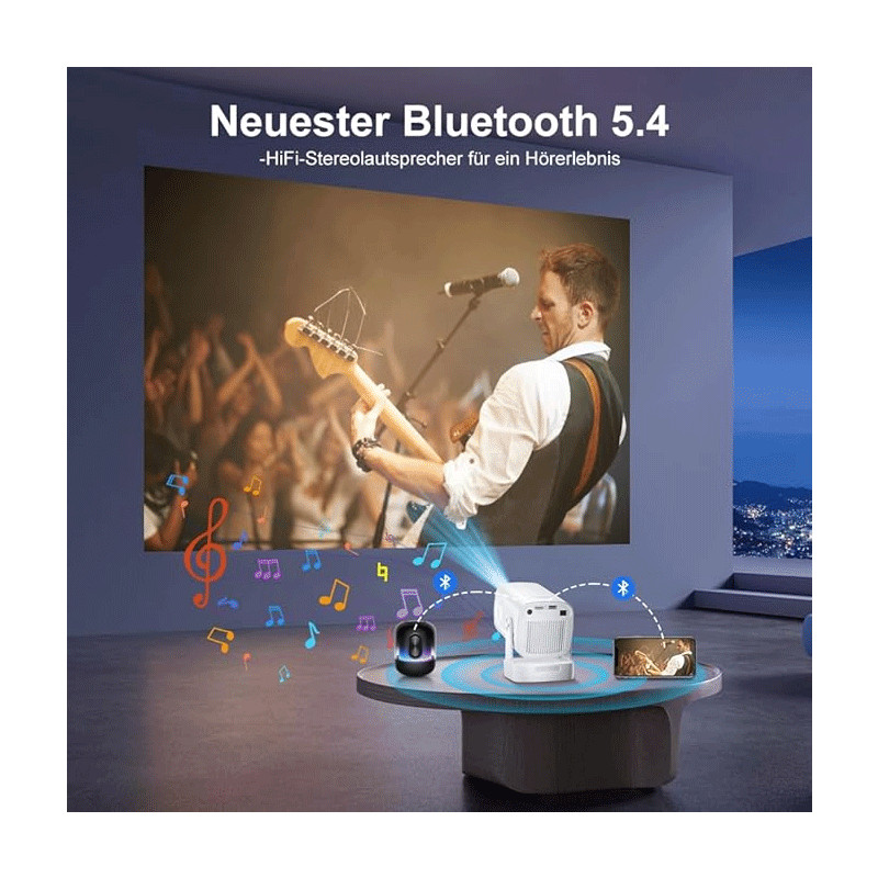 Vidéo Projecteur HY260PRO UHD Wifi Blanc en Tunisie