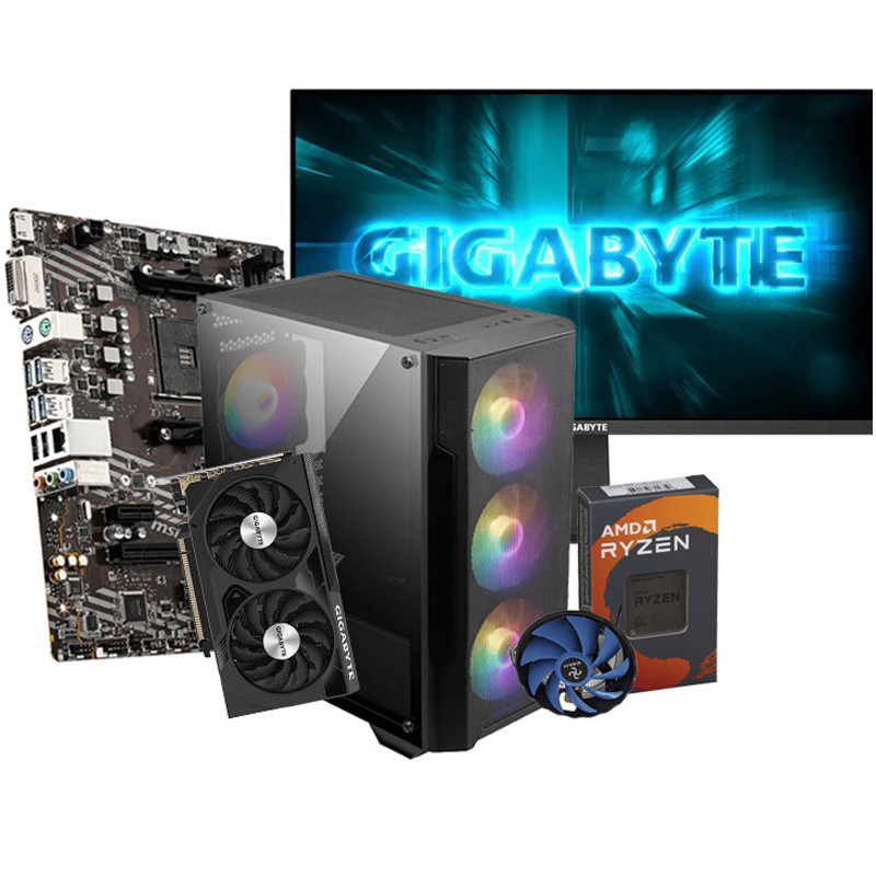 Pc Gamer Apex R501 Ryzen 5 24" 16Go 512Go SSD RTX 4060 8Go en Tunisie