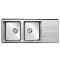 Évier De Cuisine Infinity 116 Mythos 2 Bacs 50Cm Inox en Tunisie