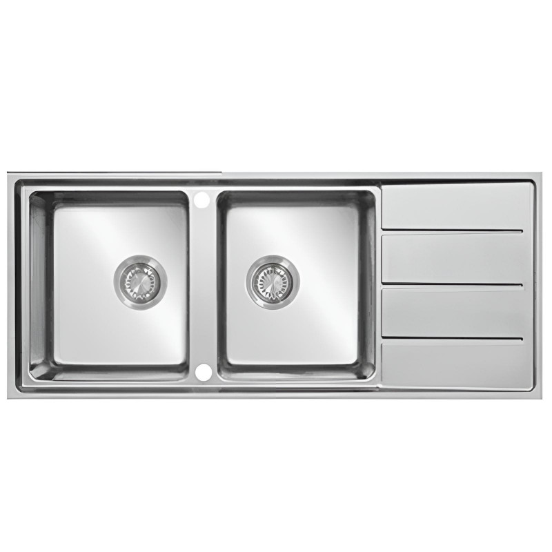 Évier De Cuisine Infinity 116 Mythos 2 Bacs 50Cm Inox en Tunisie