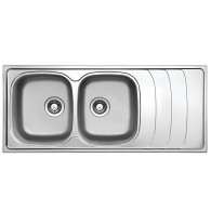 Évier De Cuisine Infinity 116 Smart 2 Bacs 50Cm Inox en Tunisie