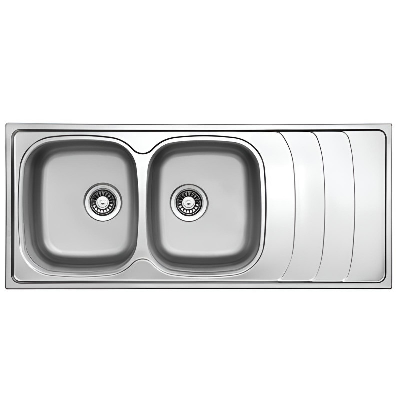 Évier De Cuisine Infinity 116 Smart 2 Bacs 50Cm Inox en Tunisie