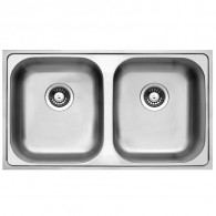 Évier De Cuisine Infinity 86 Twin 1 Bac 50Cm Inox en Tunisie