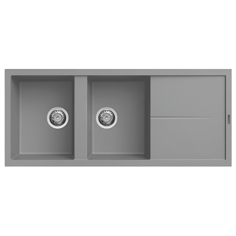 Évier De Cuisine Infinity Box 116 Ego 2 Bacs 50Cm Gris en Tunisie