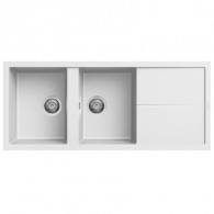 Évier De Cuisine Infinity Box 116 Ego 2 Bacs 50Cm Blanc en Tunisie