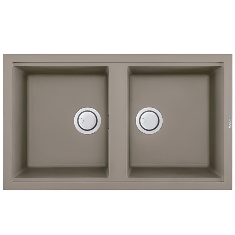 Évier De Cuisine Infinity 86 Moon 2 Bacs 50Cm Truffle en Tunisie