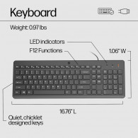 Ensemble Clavier & Souris Filaire HP 150 Noir EN Tunisie