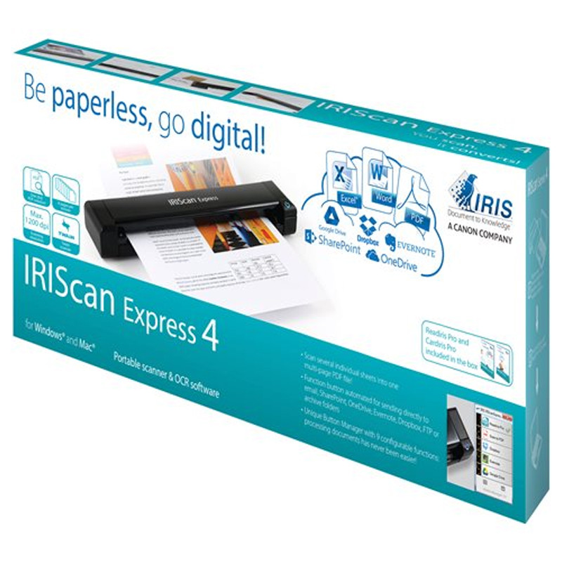 Scanner Portable IRIScan 458510 Express 4 A4 Noir en Tunisie