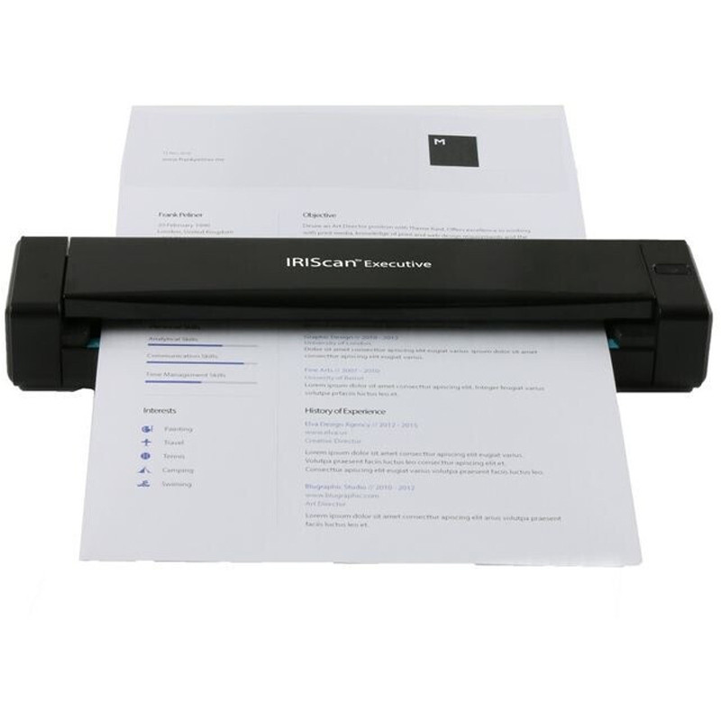 Scanner Portable IRIScan 458737 Executive 4 Duplex A4 Noir En Tunisie