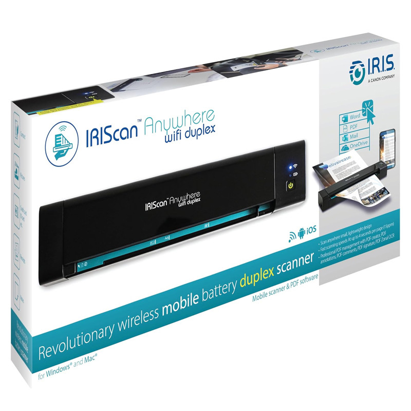 Scanner Portable IRIScan 461854 Anywhere 6 Wifi Duplex A4 Noir en Tunisie