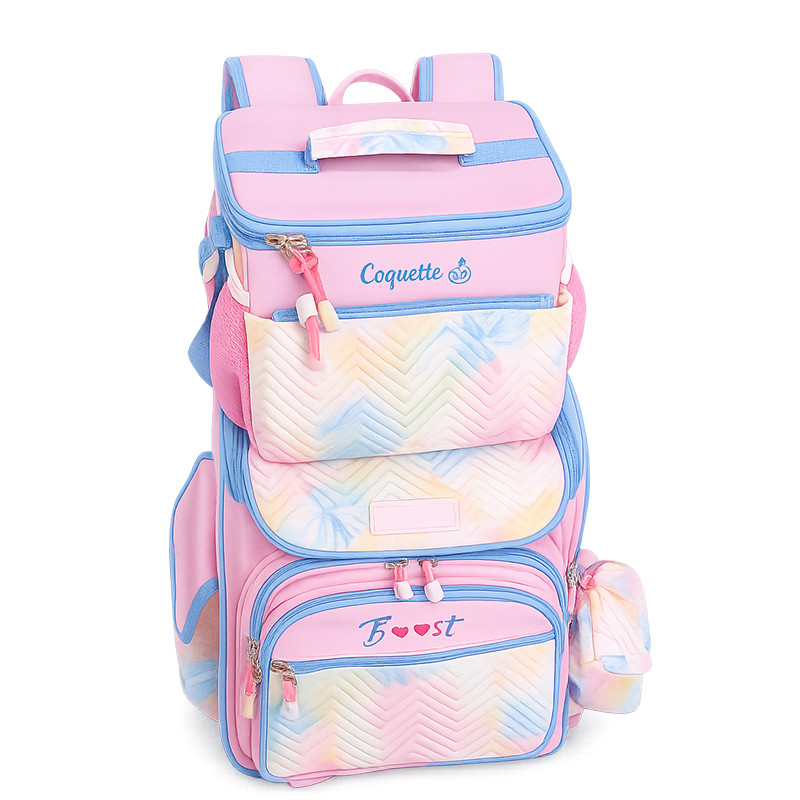 Sac à Dos Scolaire Avec Trousse & Sac Gouter P202691 Rose En Tunisie